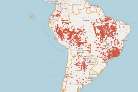 Brasil concentra 71,9% das queimadas na América do Sul nas últimas 48h